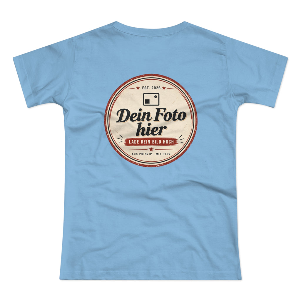Damen T-Shirt personalisiert mit Foto – Frauen Shirt selbst gestalten