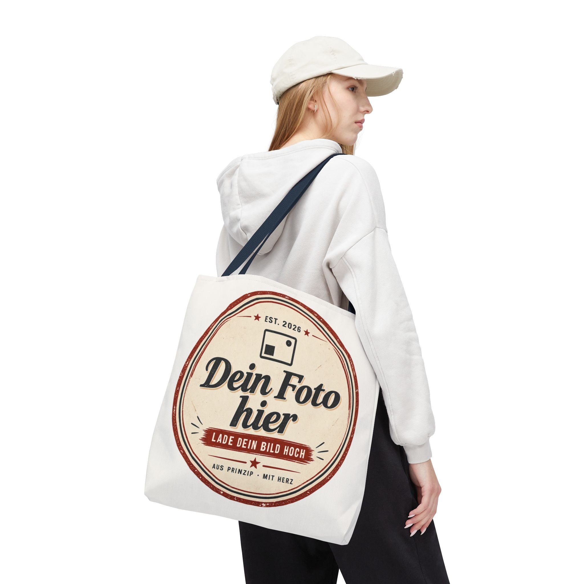 Personalized Tote Bag with Photo - Design Your Own Canvas Shopper