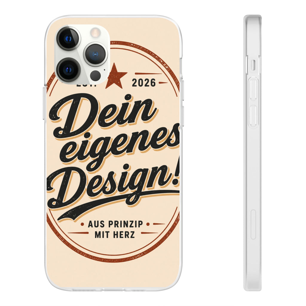 Phone Case — "Dein eigenes Design" Vintage Script Personalized Protective Case