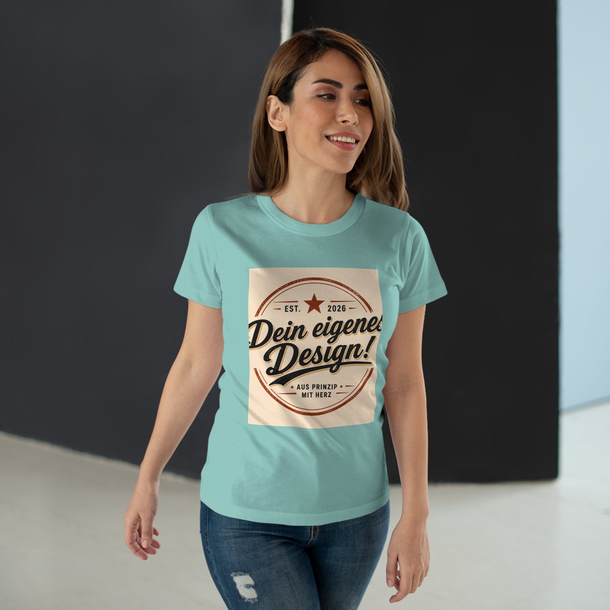 Women’s T-Shirt “Dein eigenes Design!” Vintage Badge Tee