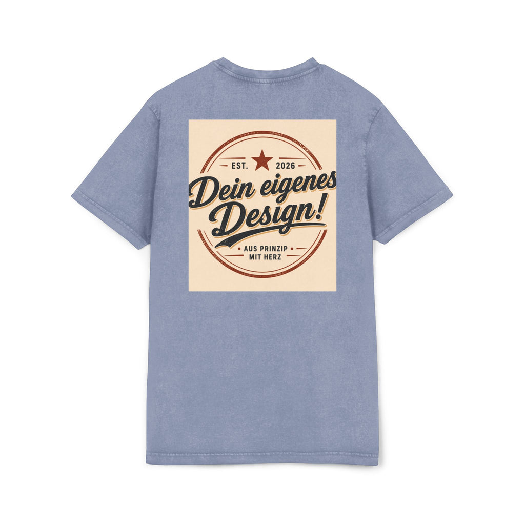 Vintage Acid-Washed Tee — Custom 'Dein eigenes Design!' Graphic