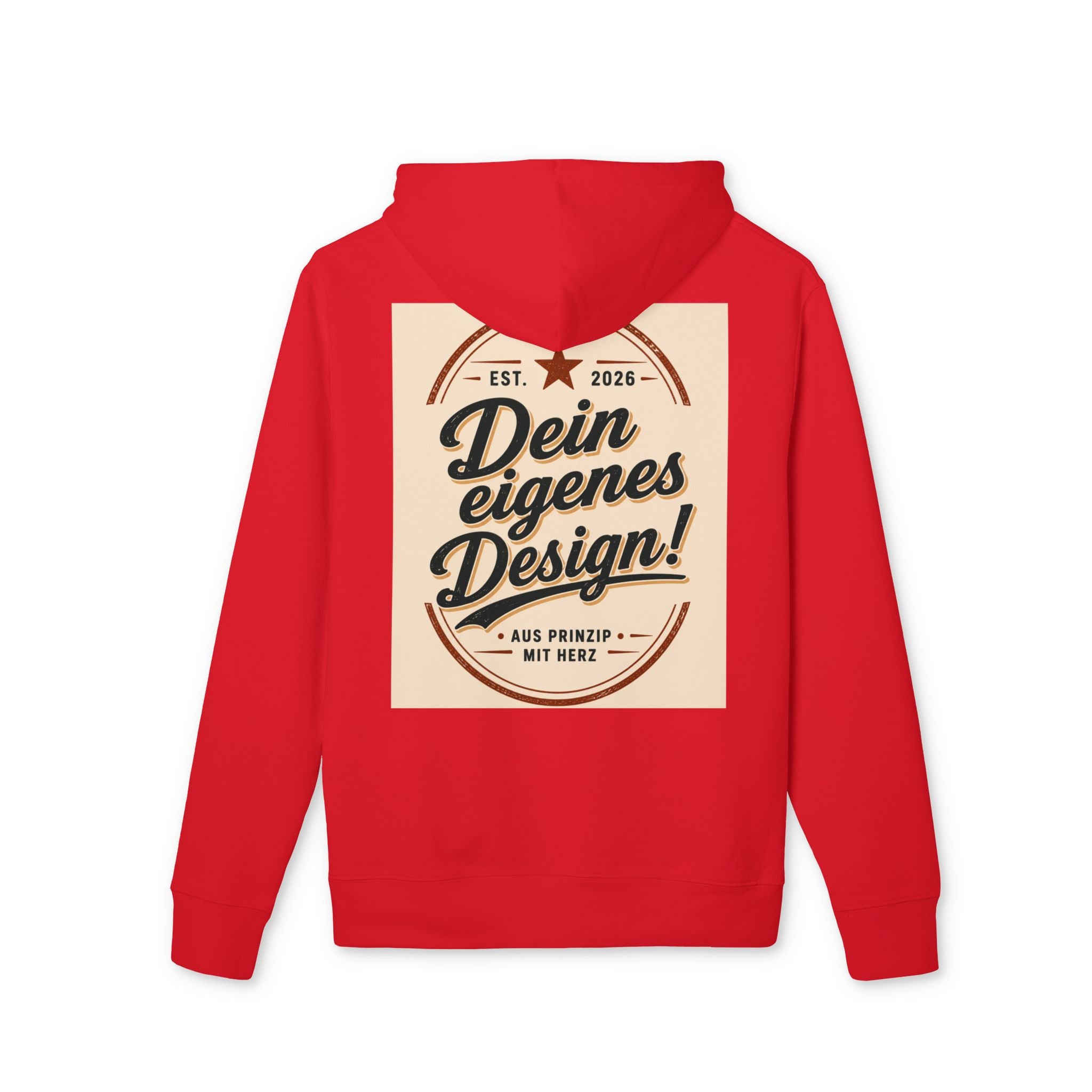 Hoodie — "Dein eigenes Design!" Vintage Badge Pullover