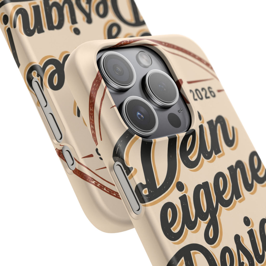 Phone Case — Retro "Dein eigenes Design" Customizable Snap Case