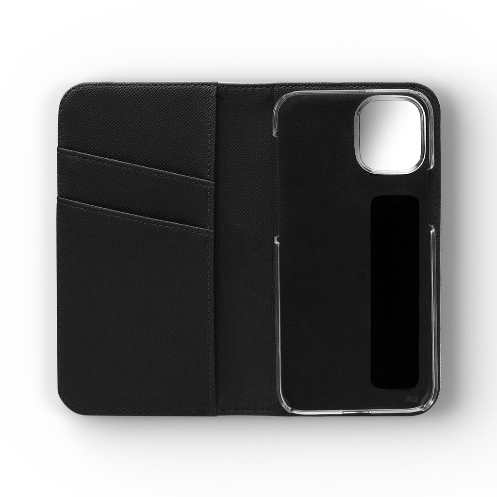 Flip Case Phone Wallet — "Dein eigenes Design!" Vintage Emblem