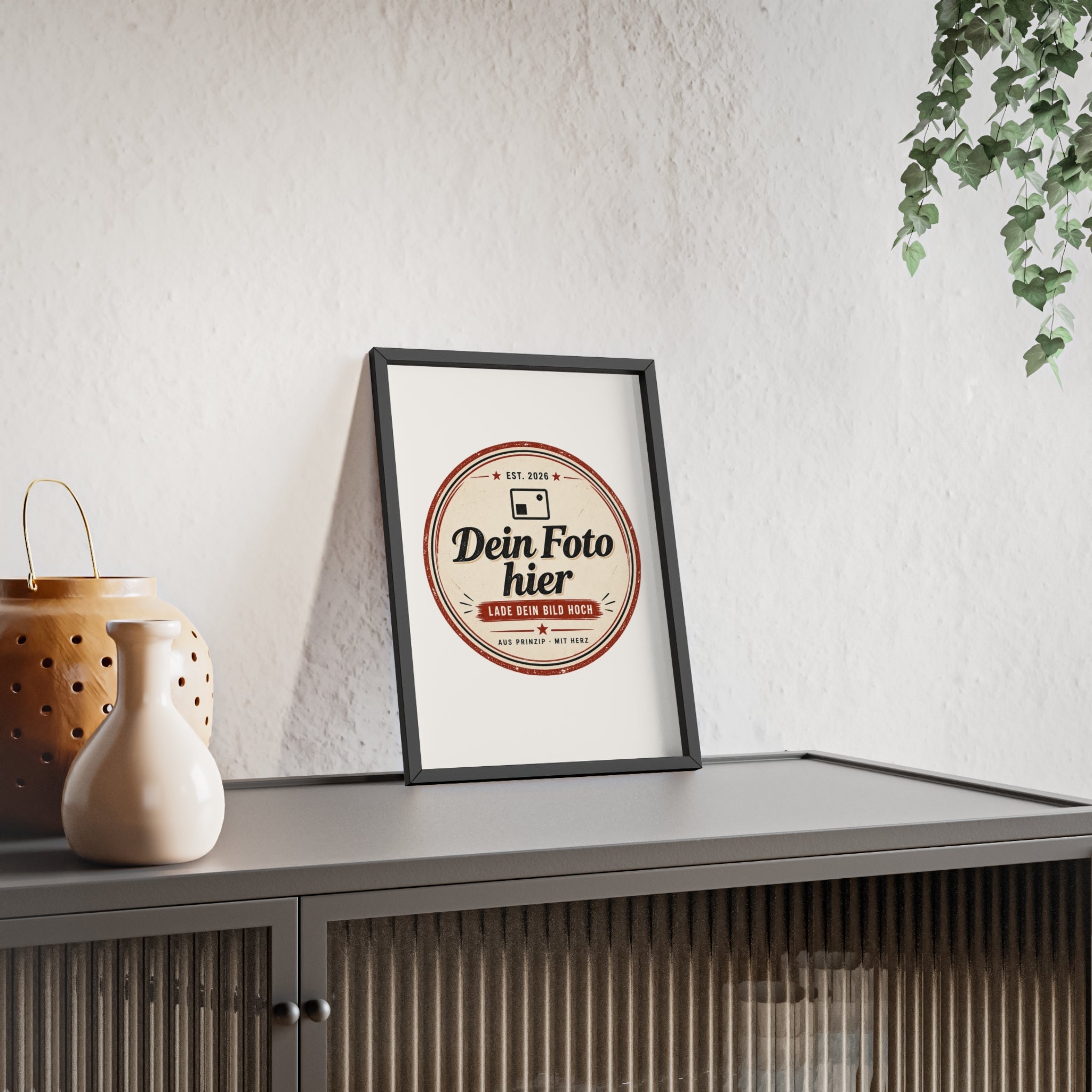 Personalized poster with wooden frame – Design a wall art with your own photo