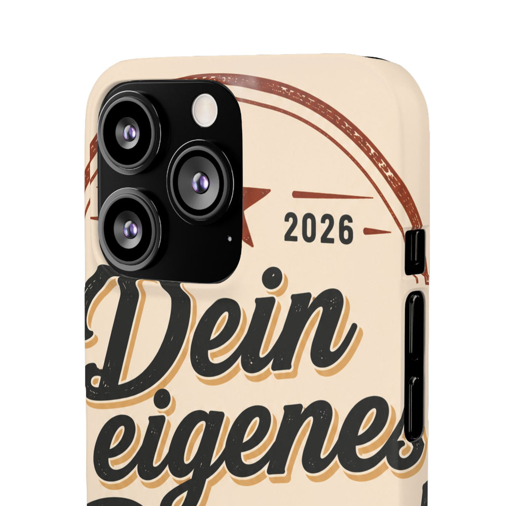 Phone Case — Retro "Dein eigenes Design" Customizable Snap Case