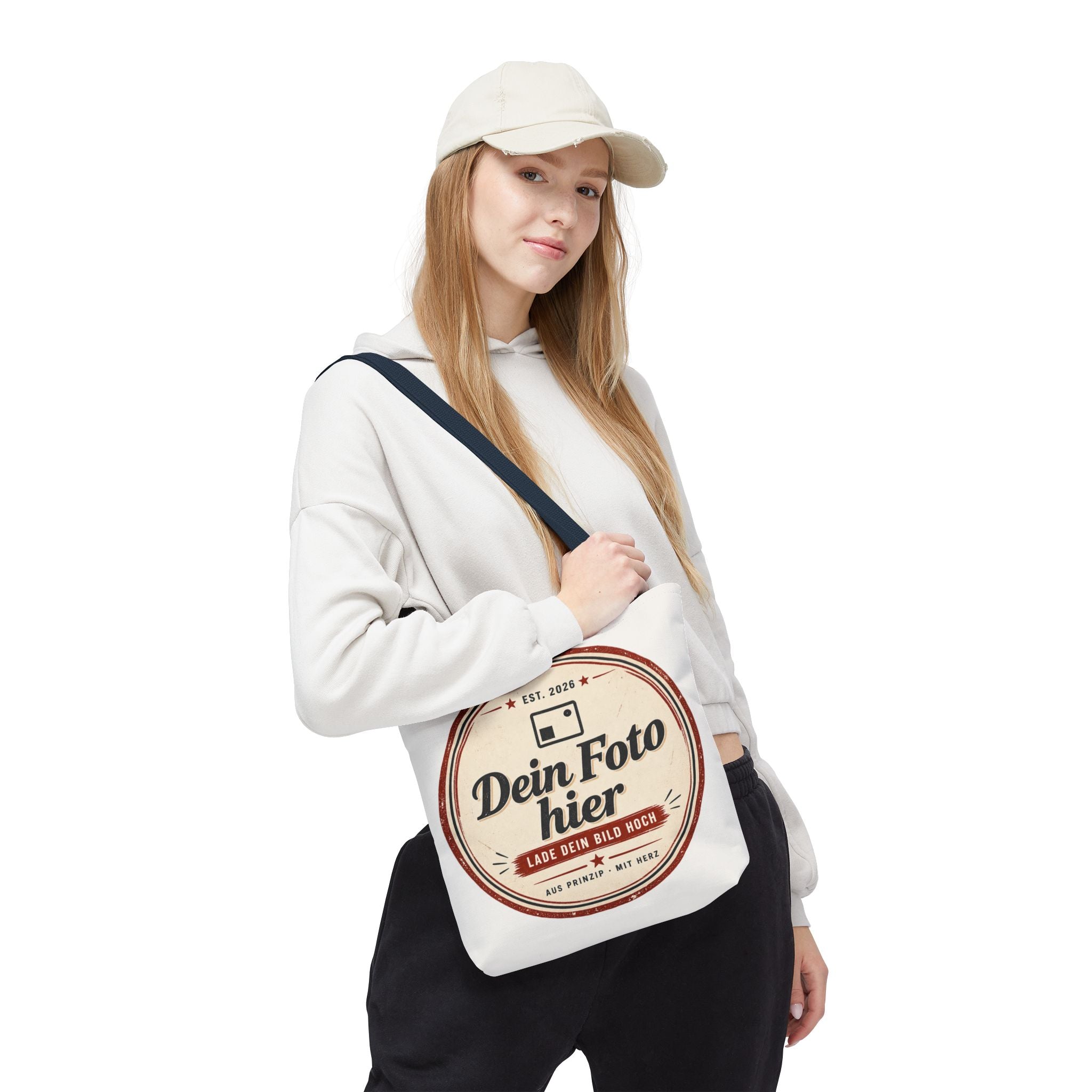 Personalized Tote Bag with Photo - Design Your Own Canvas Shopper