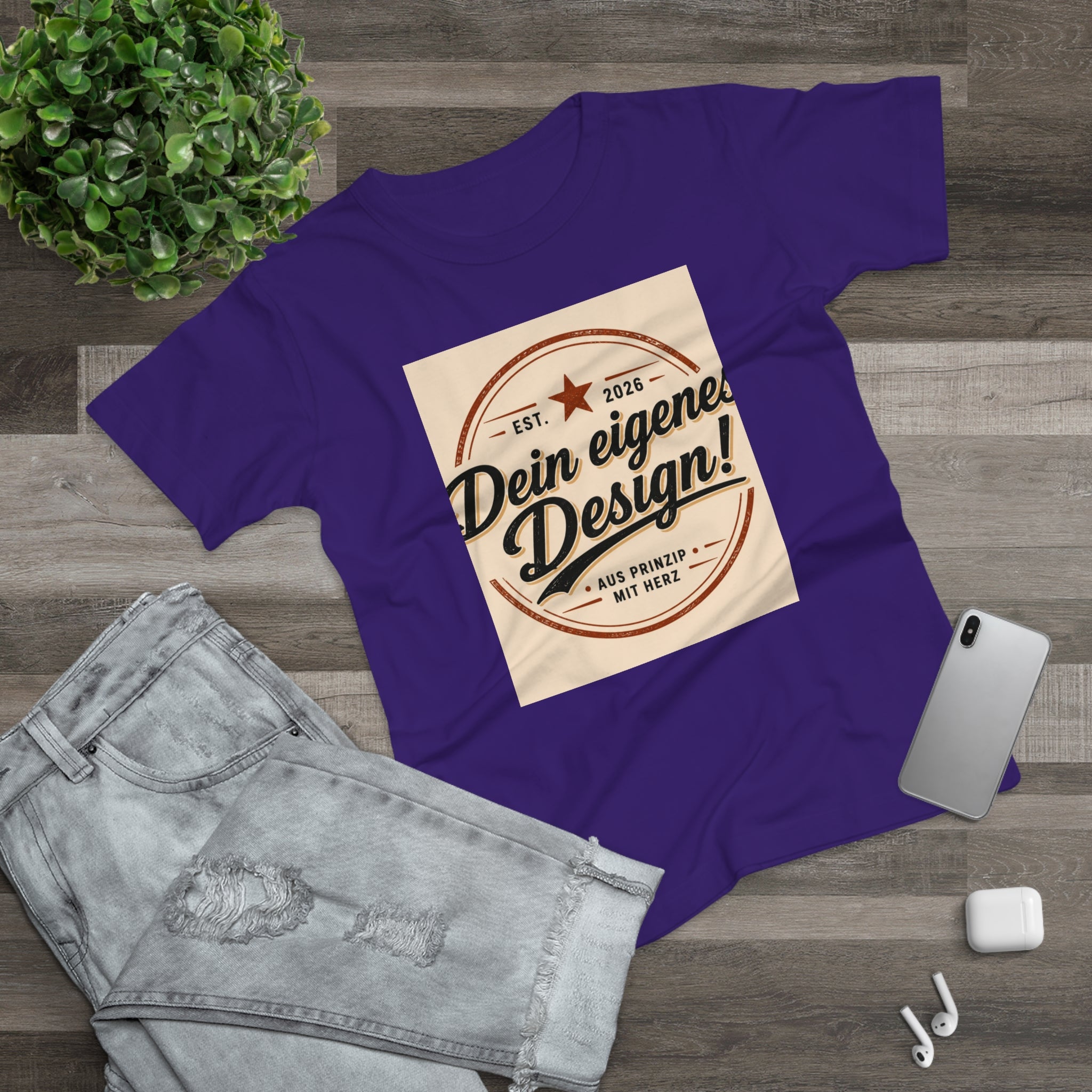Women’s T-Shirt “Dein eigenes Design!” Vintage Badge Tee