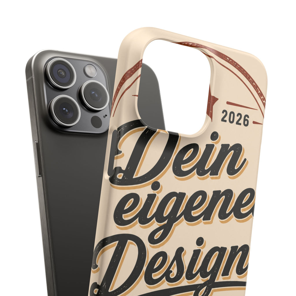 Phone Case — Retro "Dein eigenes Design" Customizable Snap Case
