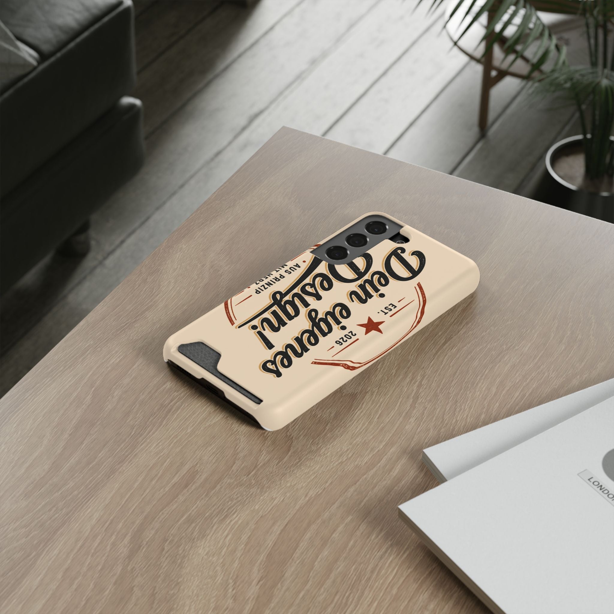 Handyhülle personalisiert mit Kartenhalter – iPhone & Samsung eigenes Design