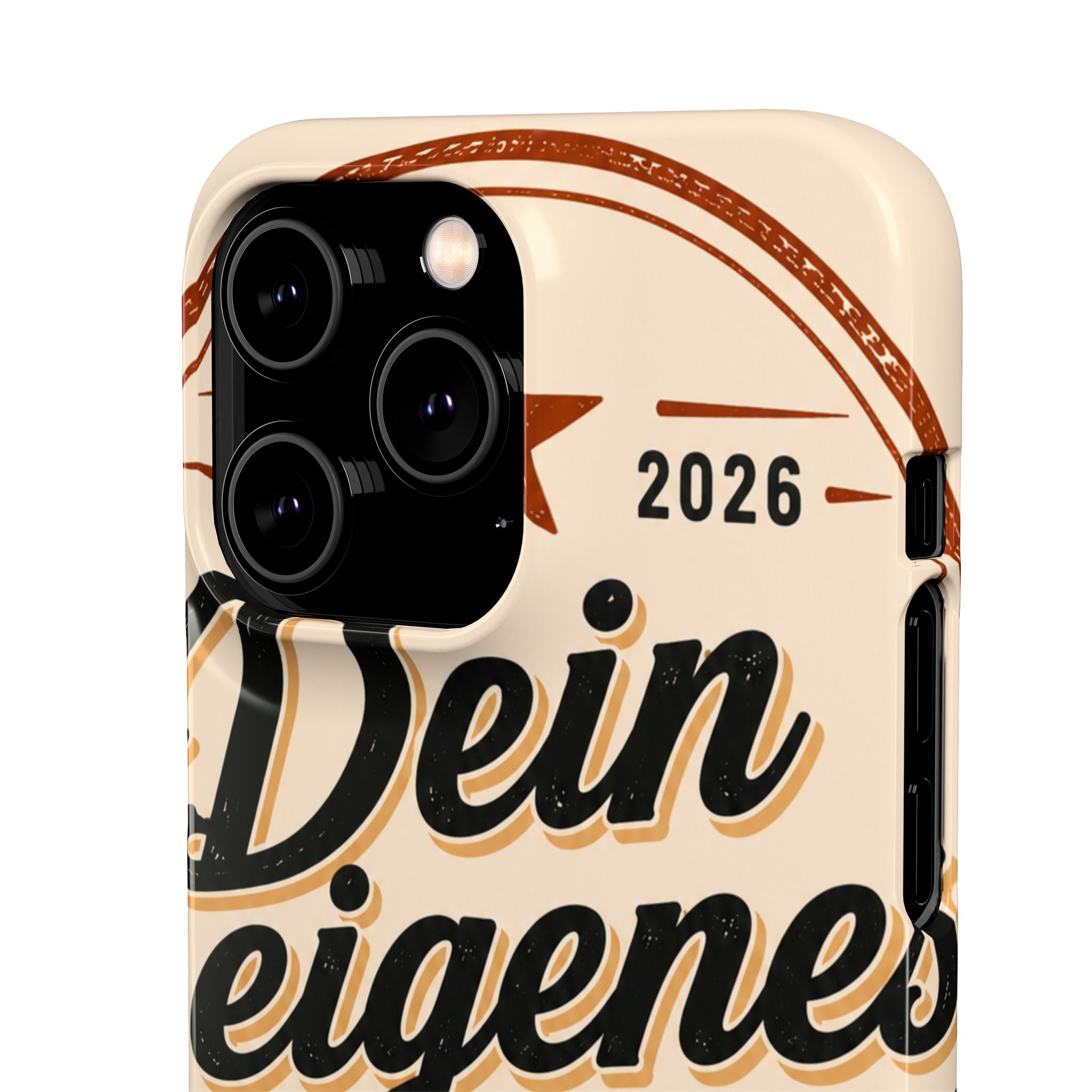 Phone Case — Retro "Dein eigenes Design" Customizable Snap Case