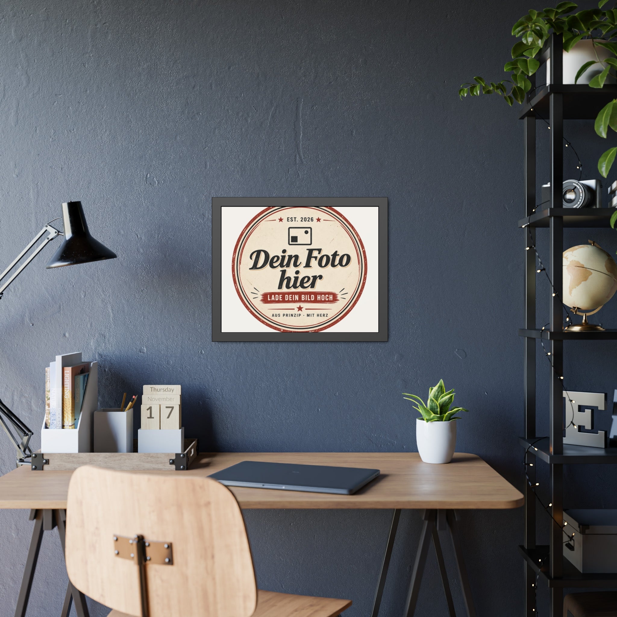 Personalised Poster with Frame – Black Photo Frame with Your Own Photo