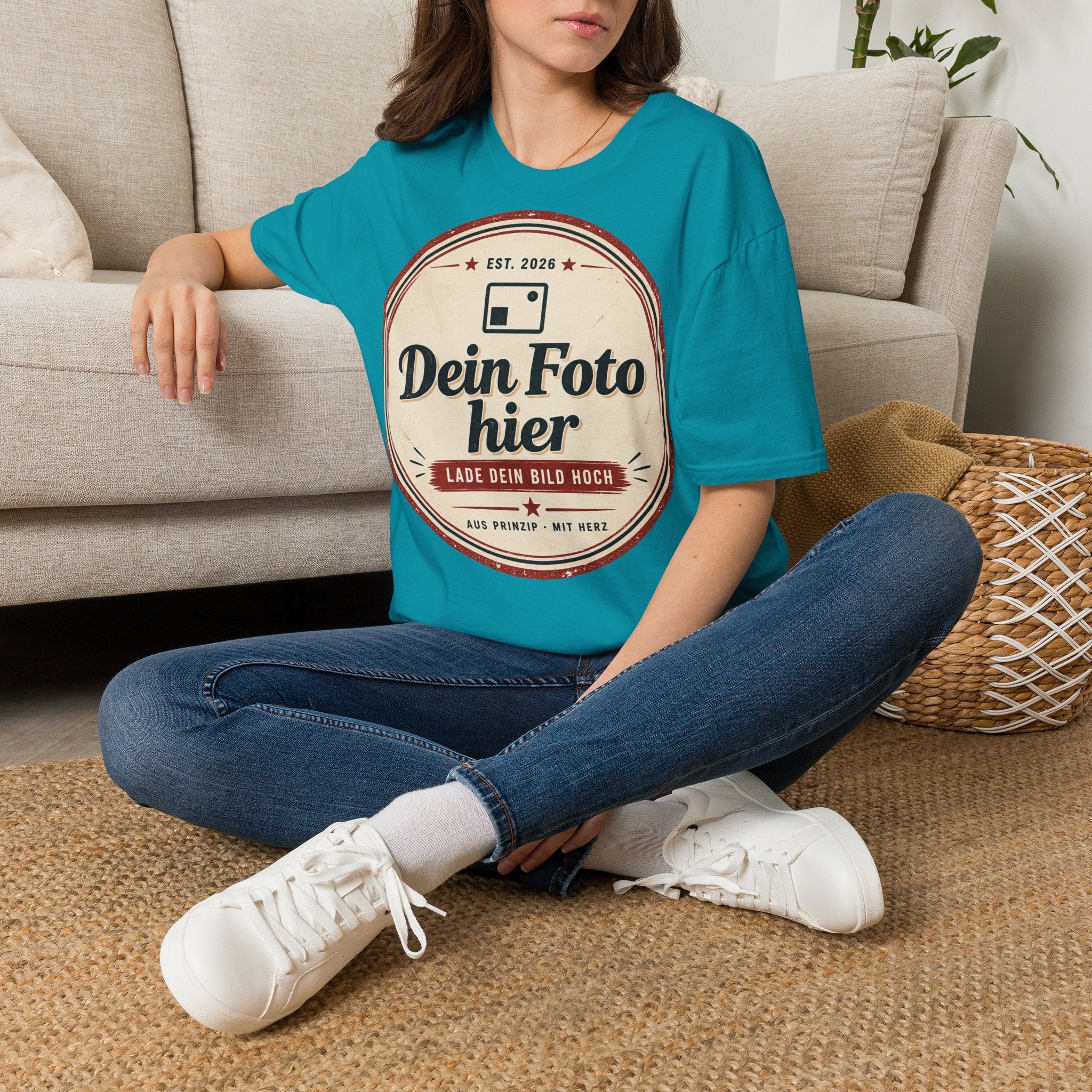 T-Shirt personalized with your own design – Unisex Softstyle printed