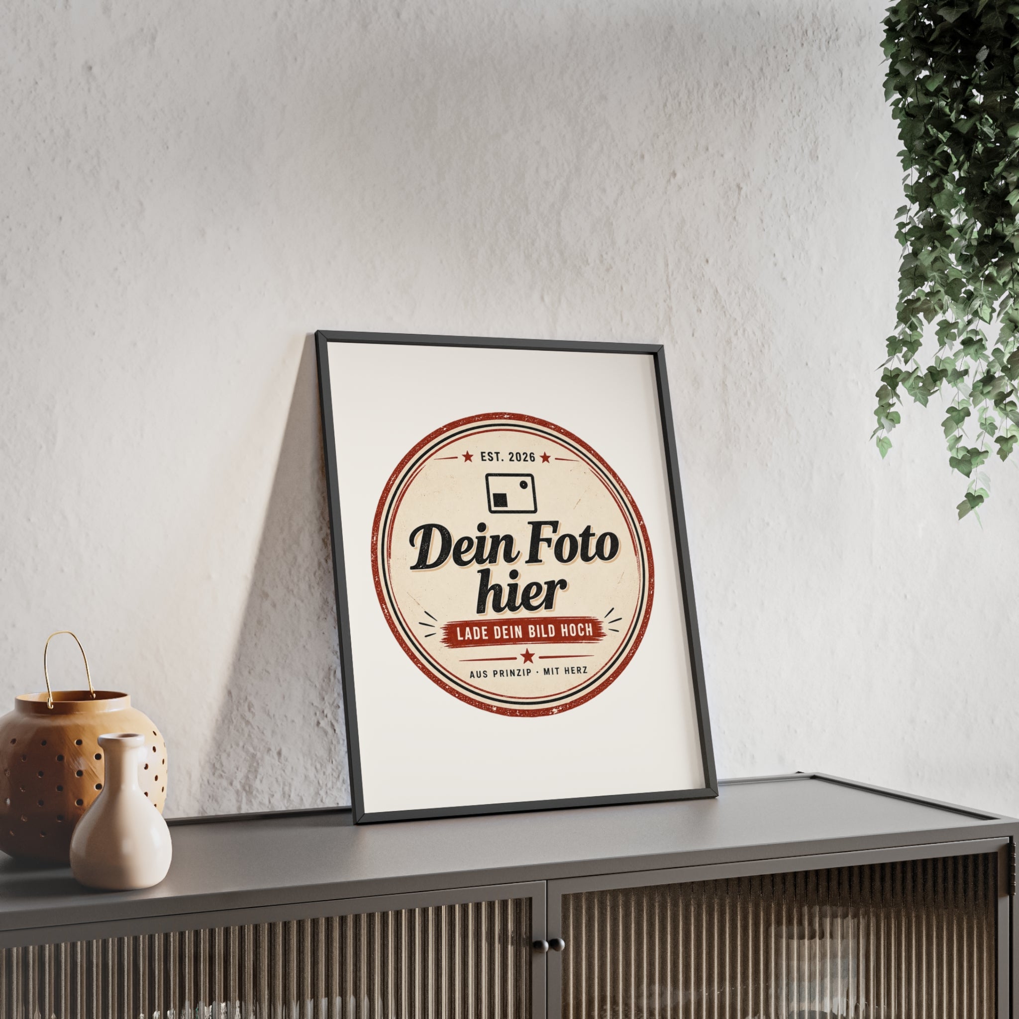 Personalized poster with wooden frame – Design a wall art with your own photo