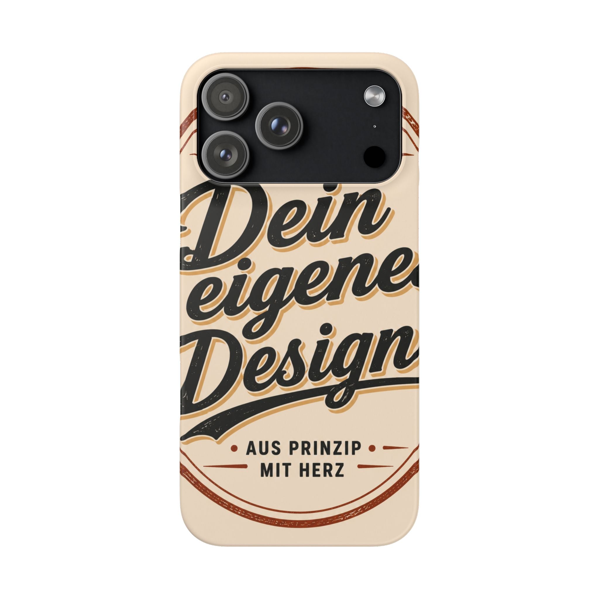 Phone Case — Retro "Dein eigenes Design" Customizable Snap Case