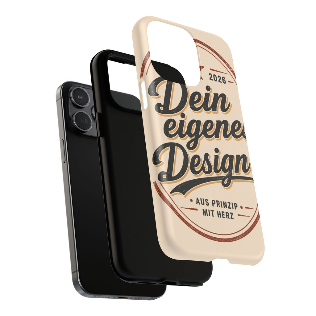 Tough Magnetic Phone Case — "Dein eigenes Design" Retro Script (Customizable)