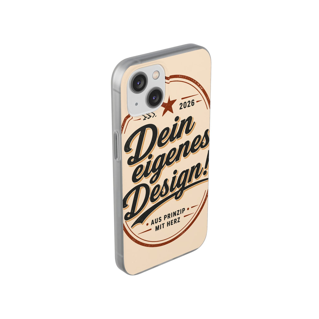 Phone Case — "Dein eigenes Design" Vintage Script Personalized Protective Case