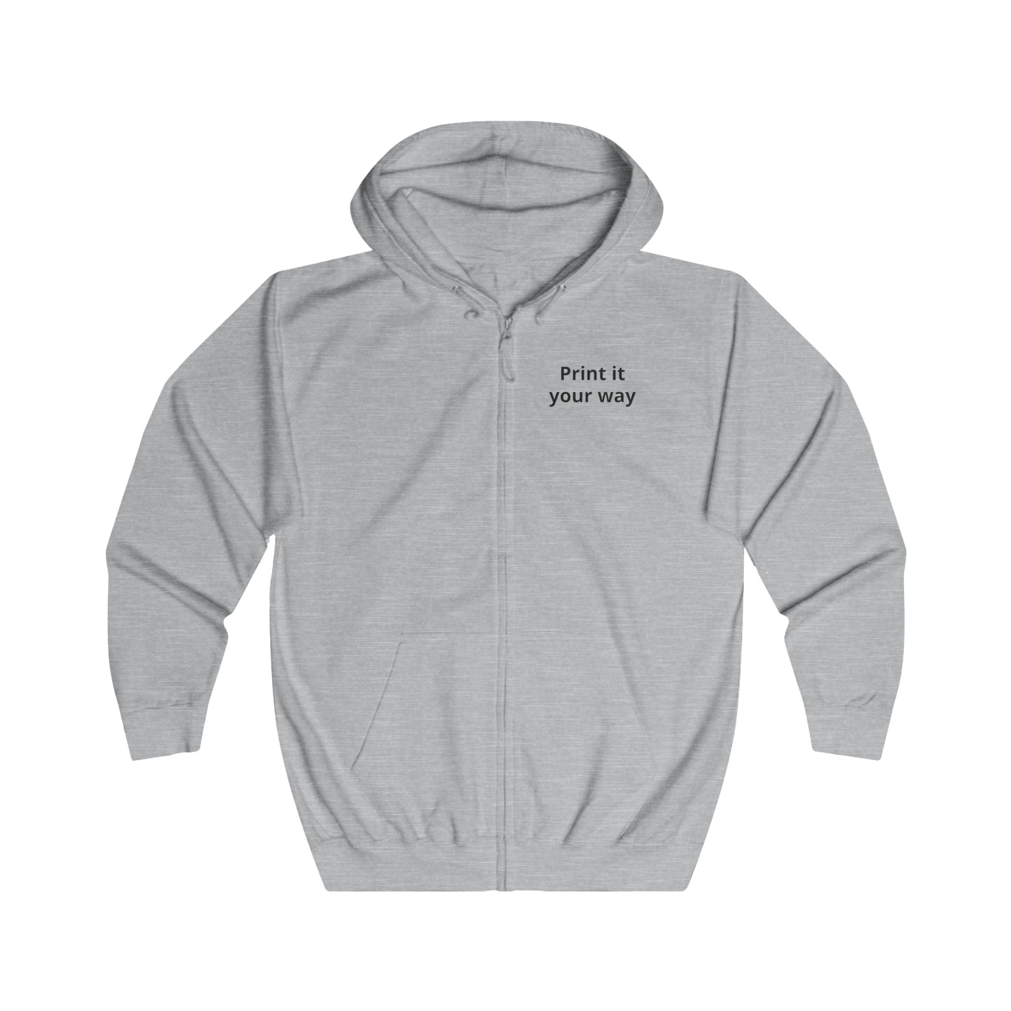 Protect Your Peace Zip Hoodie – Mit eigenem Foto | Full-Zip Hoodie