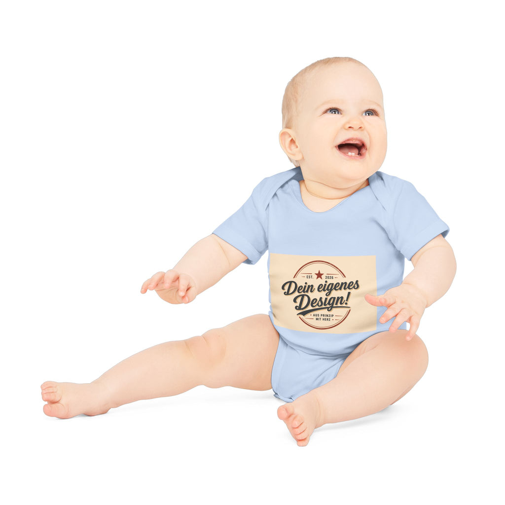 Organic Baby Bodysuit — Customizable "Dein eigenes Design" Infant Onesie