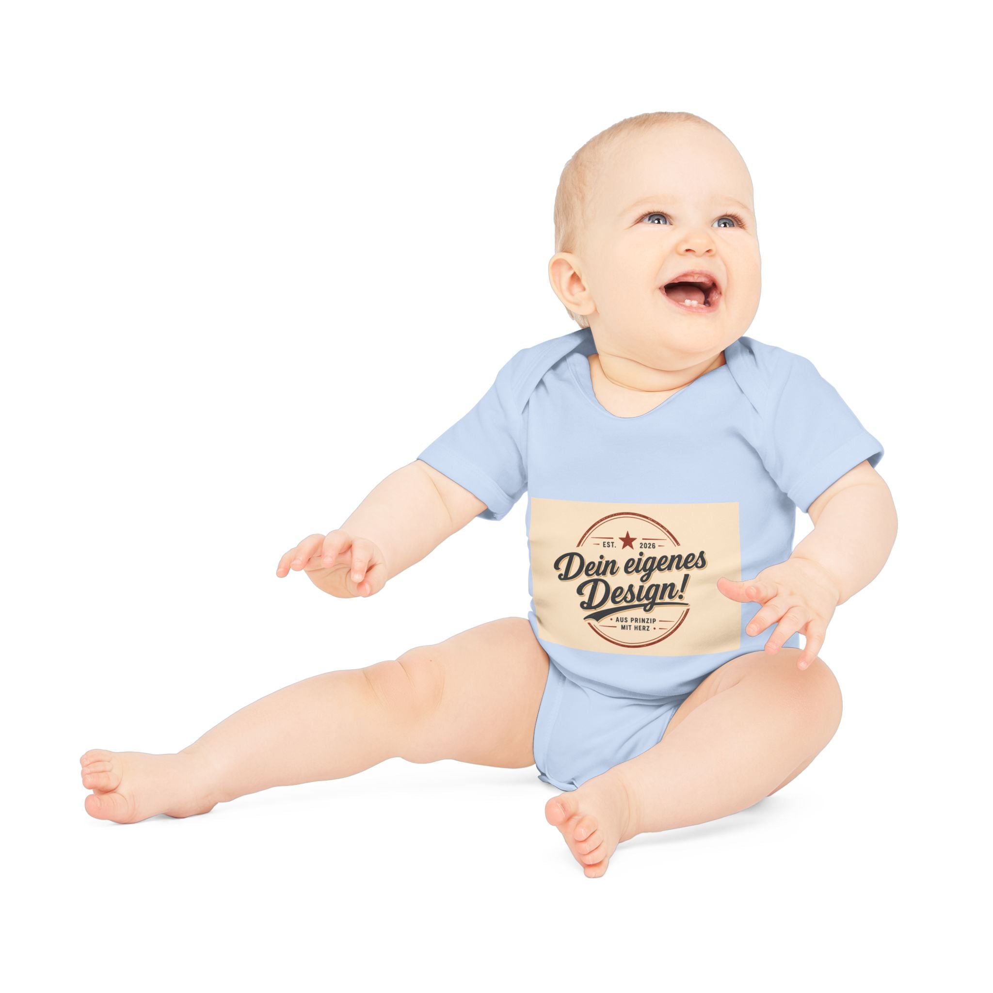 Organic Baby Bodysuit — Customizable "Dein eigenes Design" Infant Onesie