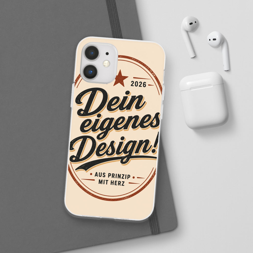 Phone Case — "Dein eigenes Design" Vintage Script Personalized Protective Case