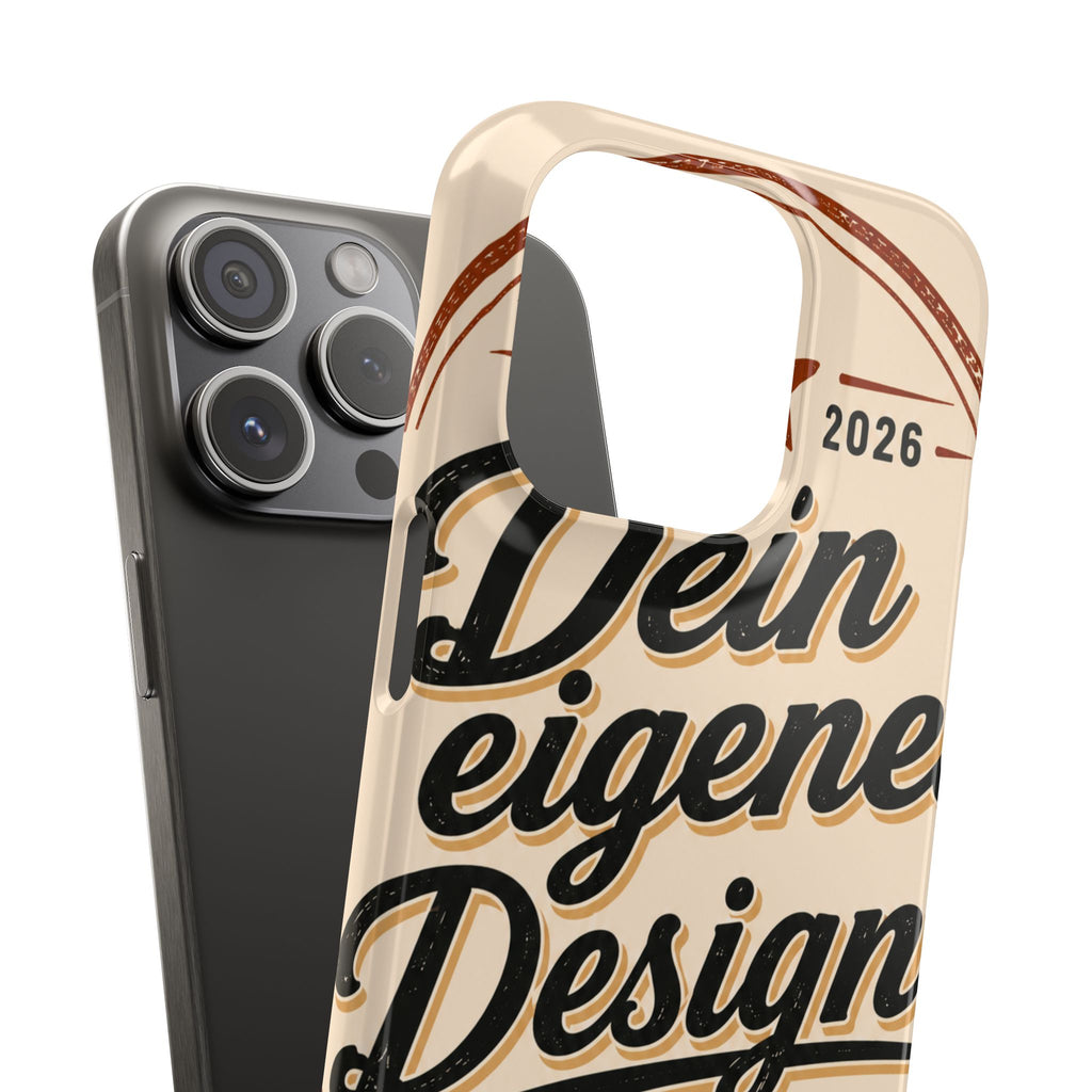 Phone Case — Retro "Dein eigenes Design" Customizable Snap Case