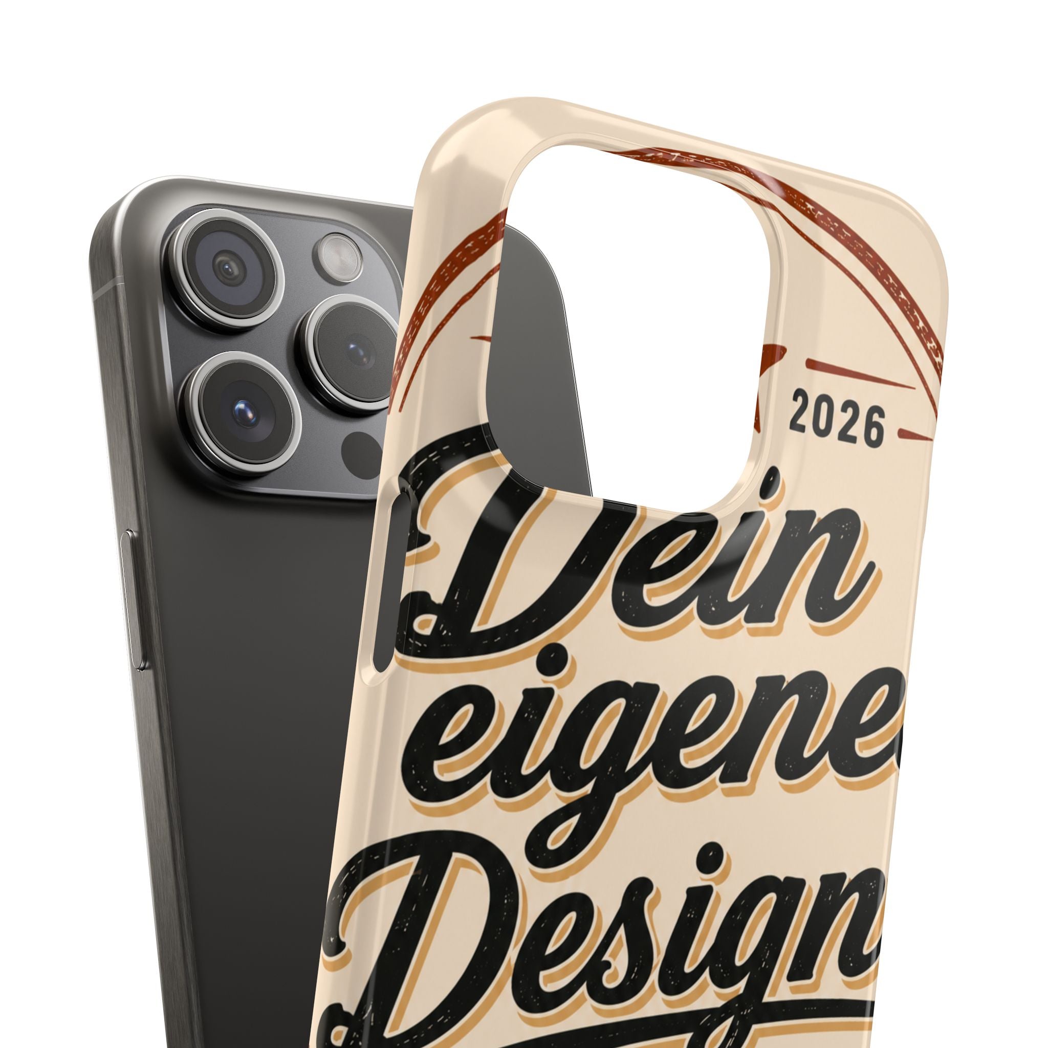 Phone Case — Retro "Dein eigenes Design" Customizable Snap Case