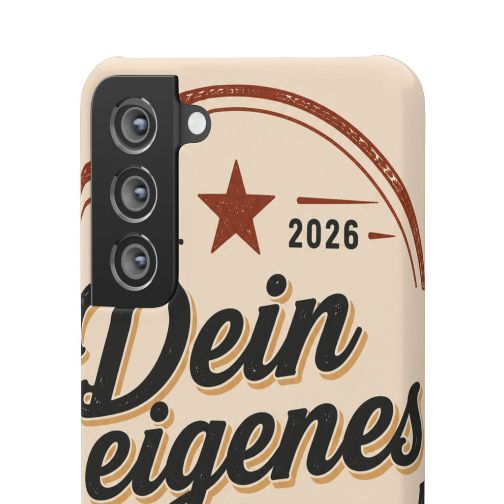 Phone Case — Retro "Dein eigenes Design" Customizable Snap Case