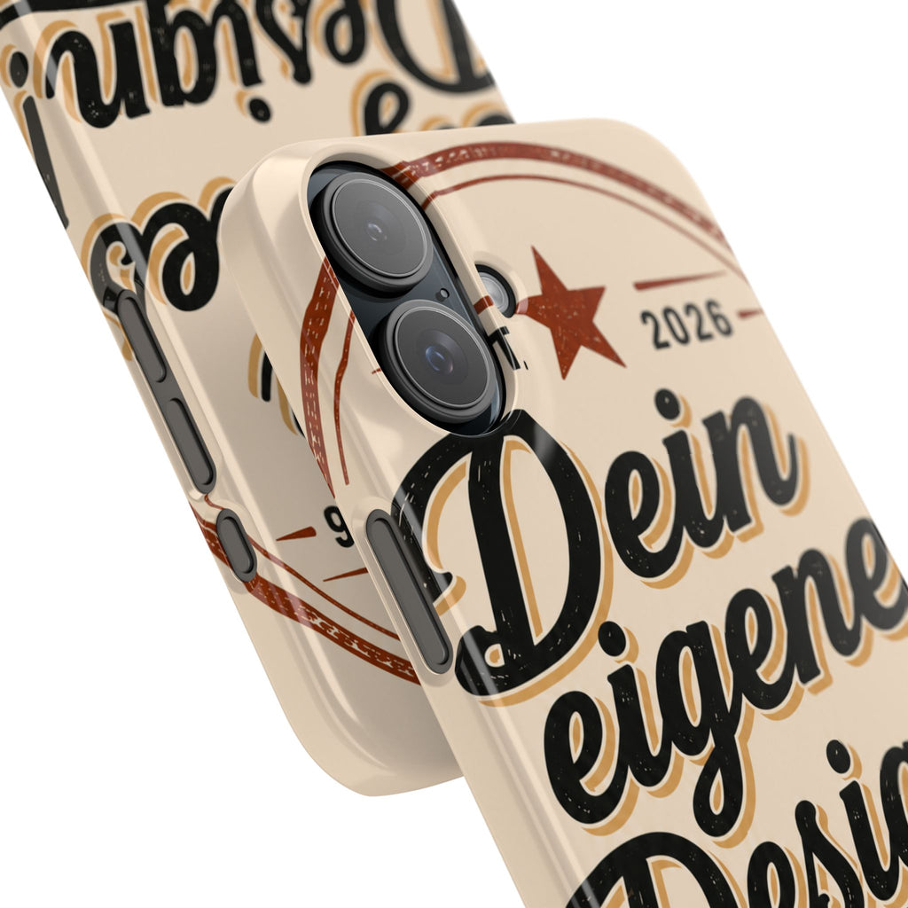 Phone Case — Retro "Dein eigenes Design" Customizable Snap Case