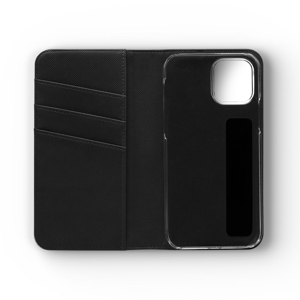 Flip Case Phone Wallet — "Dein eigenes Design!" Vintage Emblem