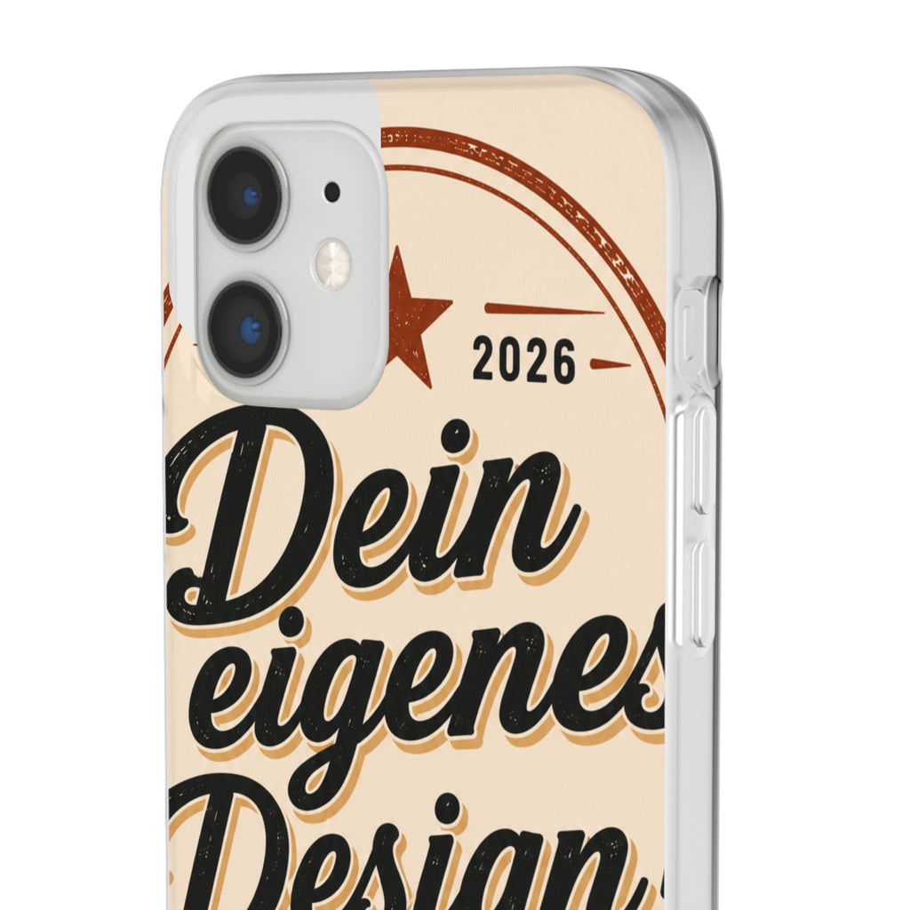 Phone Case — "Dein eigenes Design" Vintage Script Personalized Protective Case