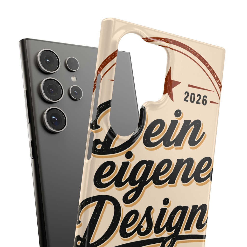 Phone Case — Retro "Dein eigenes Design" Customizable Snap Case