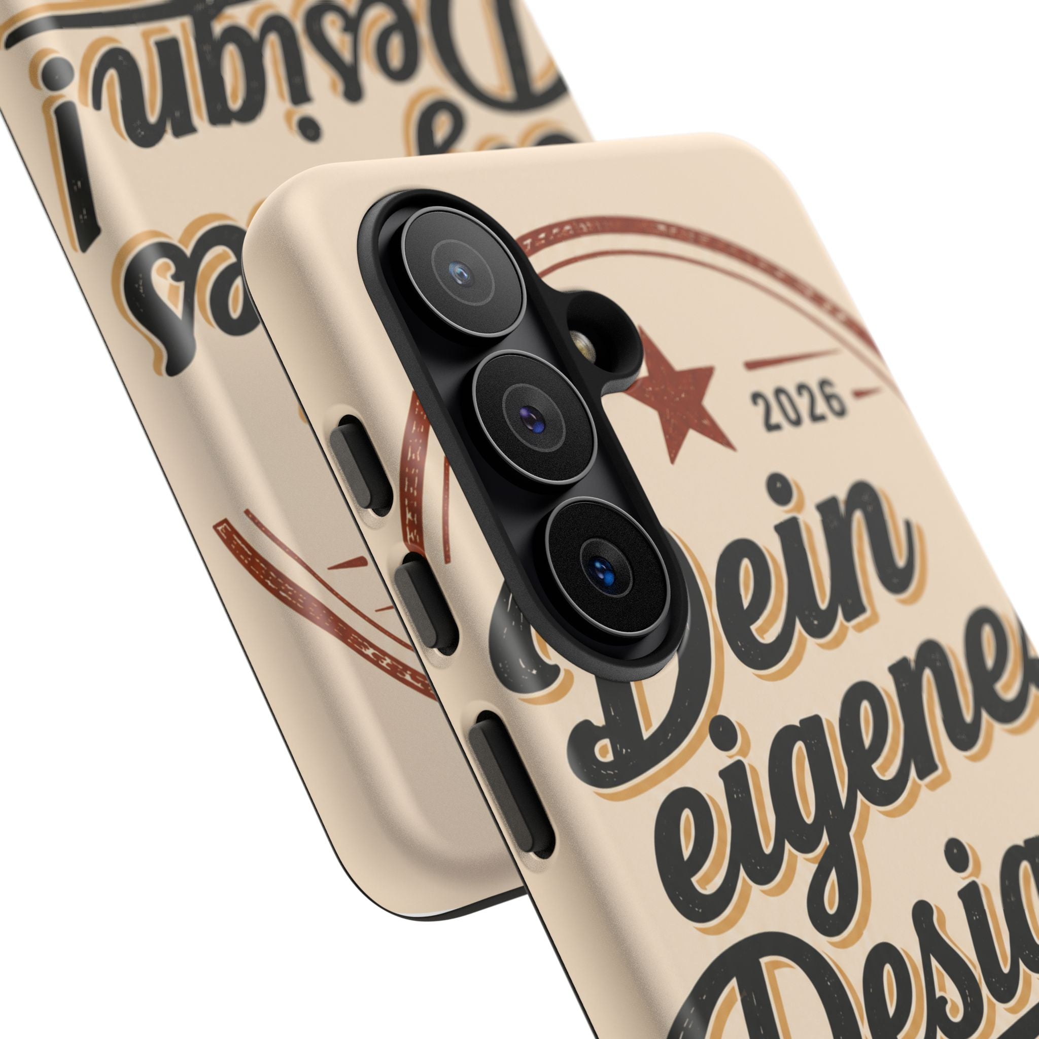 Custom Tough Phone Case — "Dein eigenes Design" Vintage Script Tough Case
