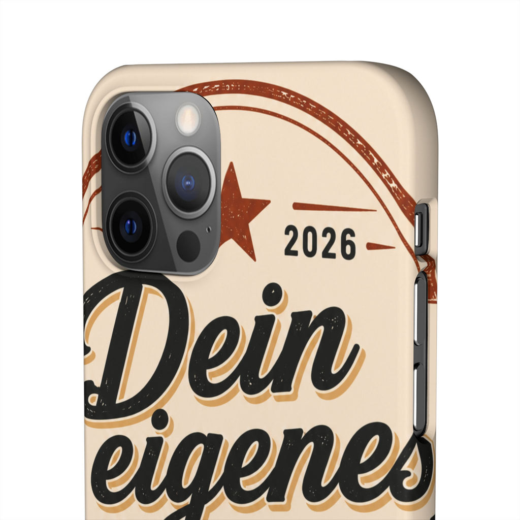 Phone Case — Retro "Dein eigenes Design" Customizable Snap Case