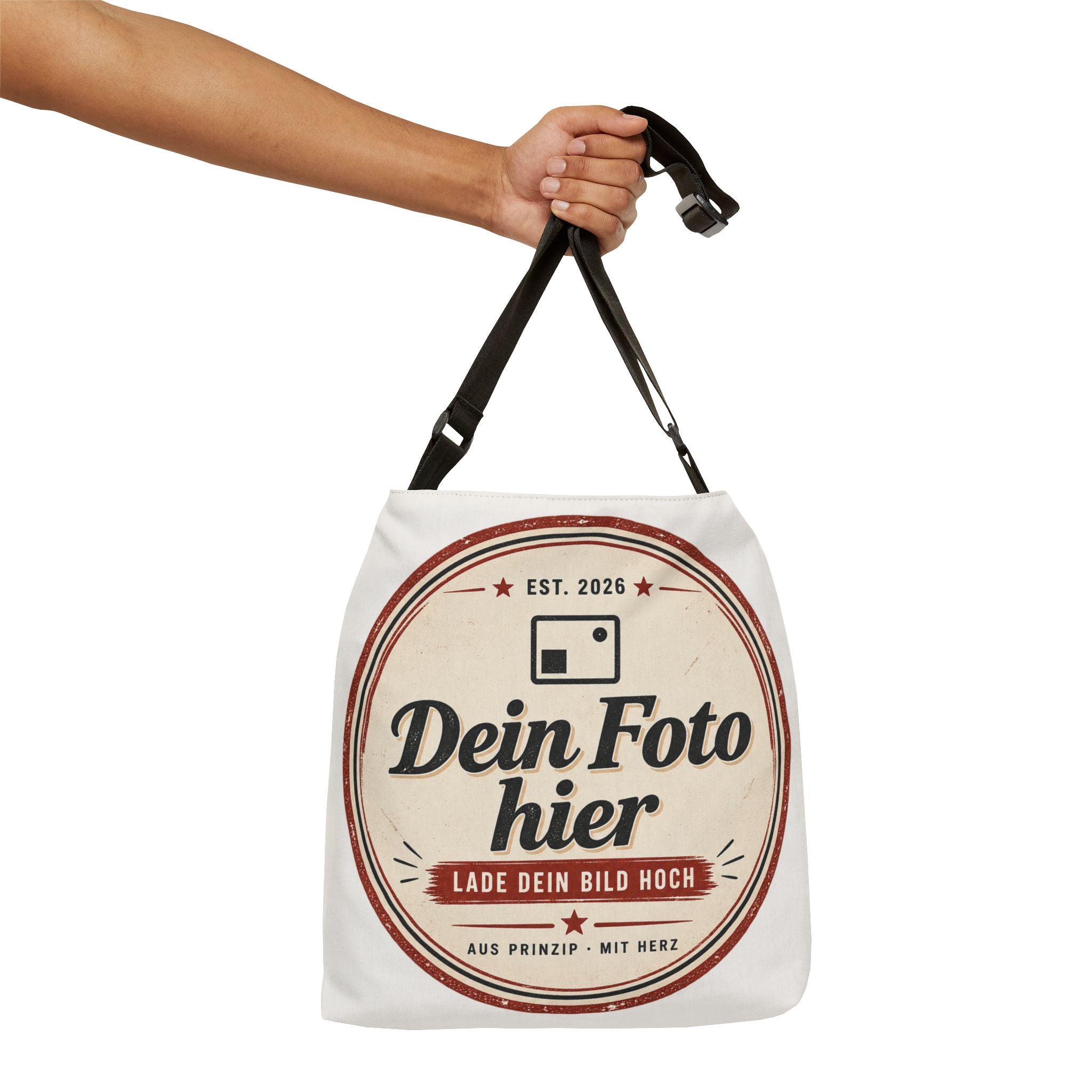 Personalized Canvas Messenger Bag – Design with your own photo