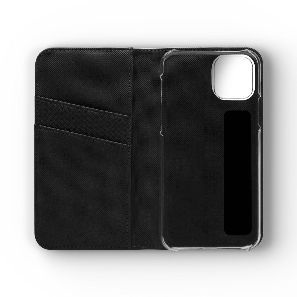 Flip Case Phone Wallet — "Dein eigenes Design!" Vintage Emblem