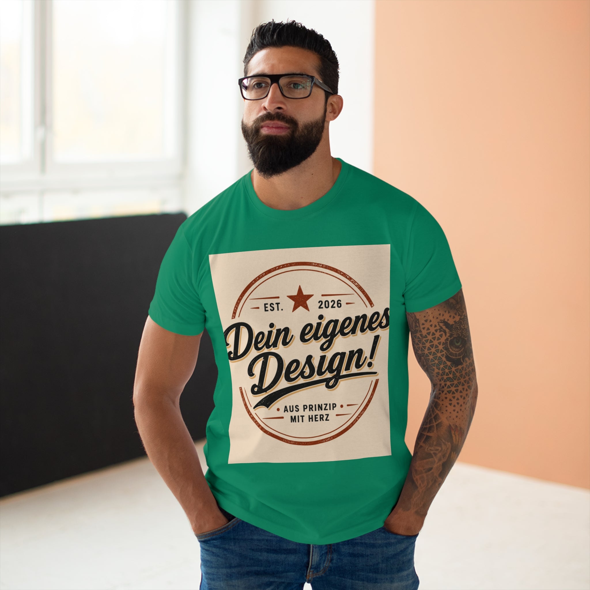 Personalisiertes Herren T-Shirt – Mit eigenem Foto gestalten