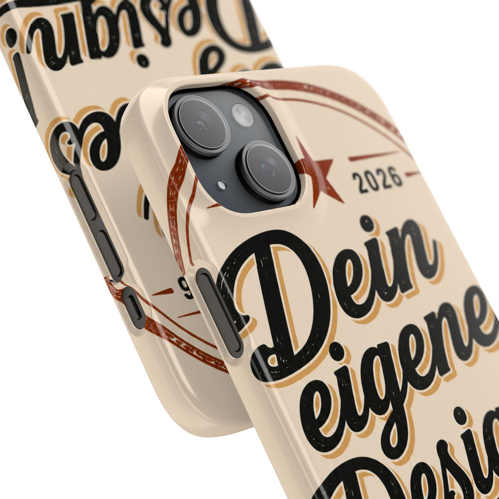 Phone Case — Retro "Dein eigenes Design" Customizable Snap Case