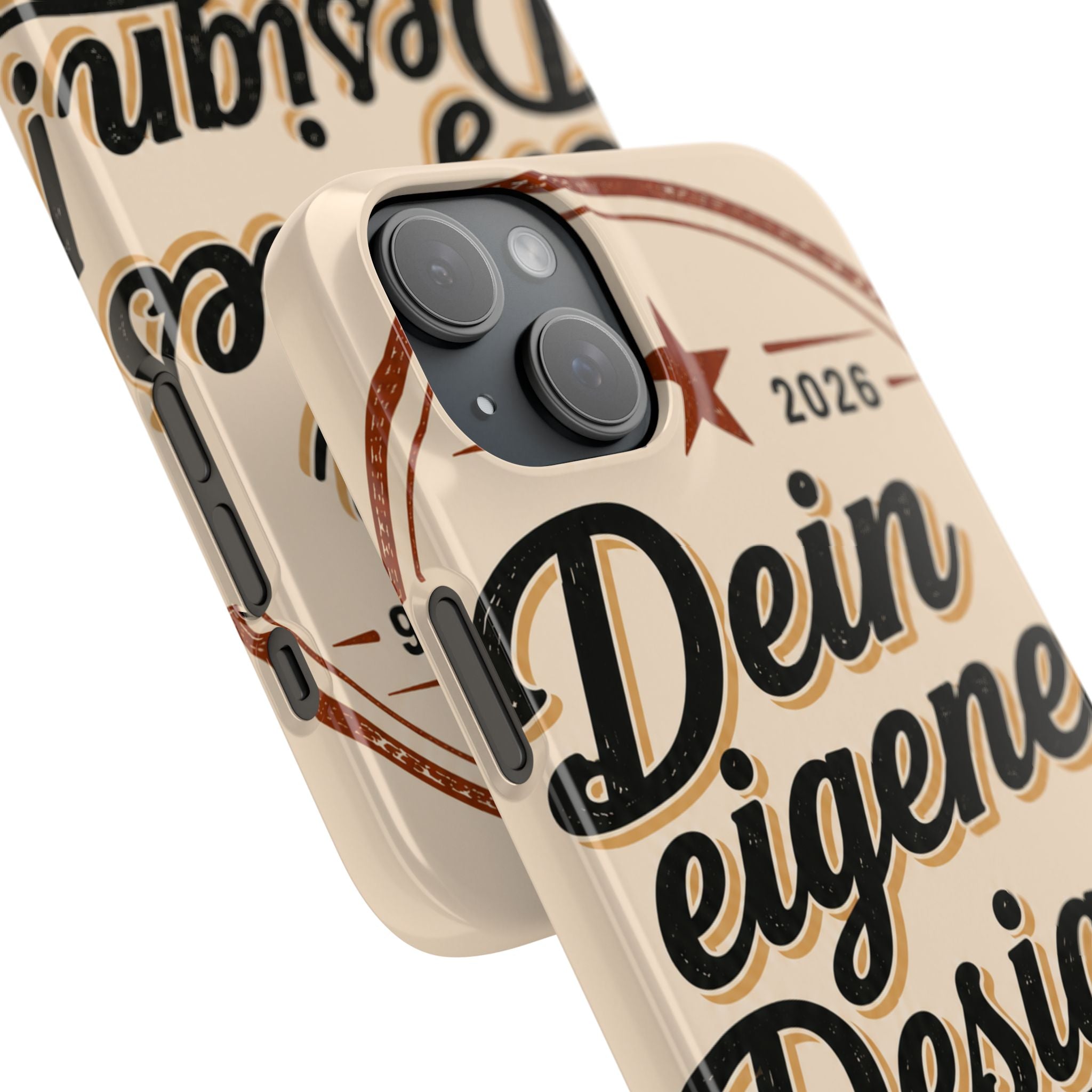 Phone Case — Retro "Dein eigenes Design" Customizable Snap Case
