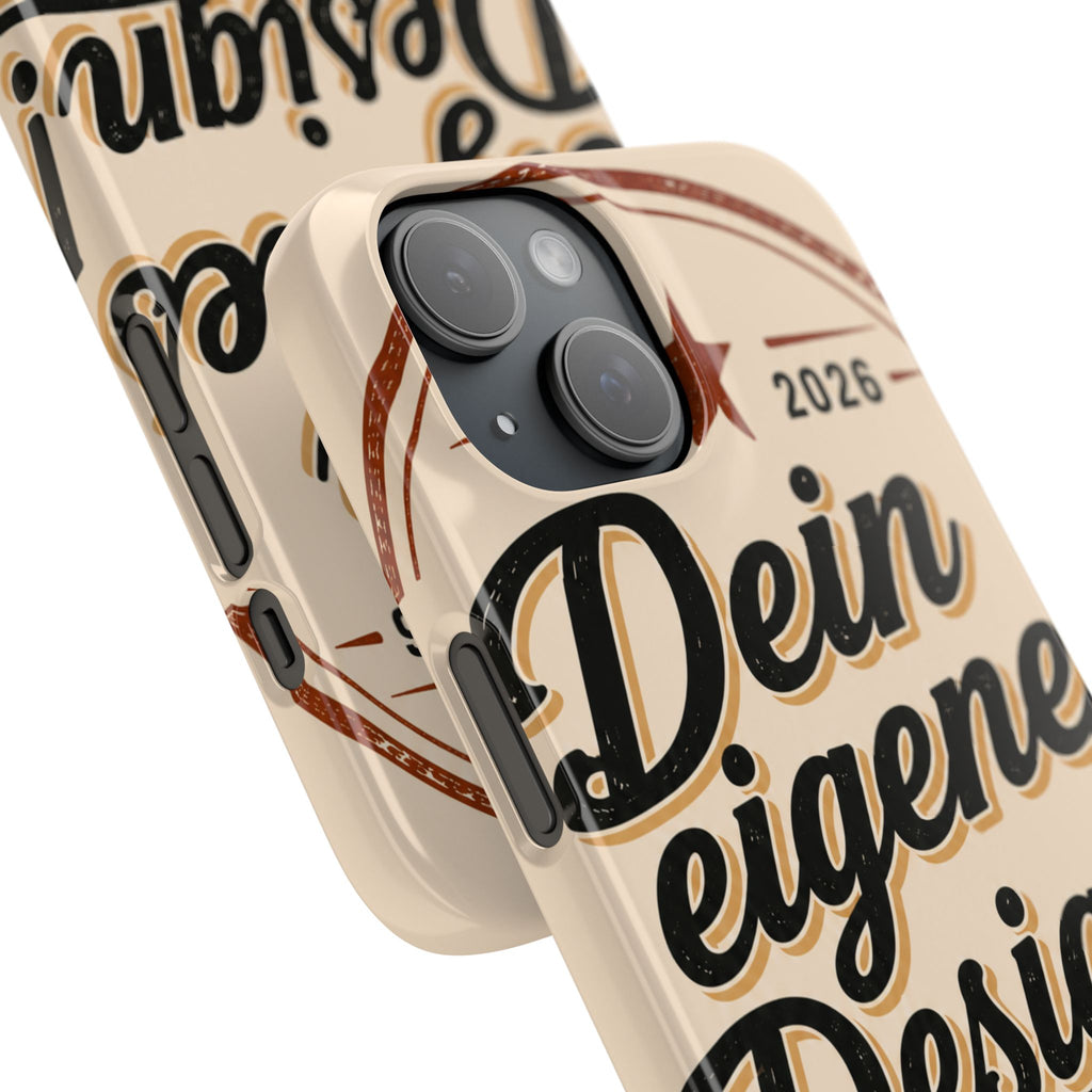 Phone Case — Retro "Dein eigenes Design" Customizable Snap Case