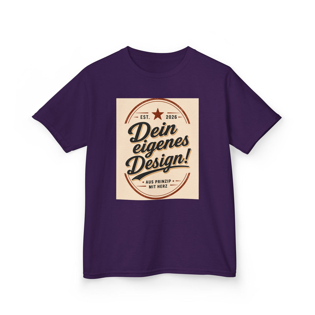Kids T‑Shirt — "Dein eigenes Design!" Vintage Badge Graphic