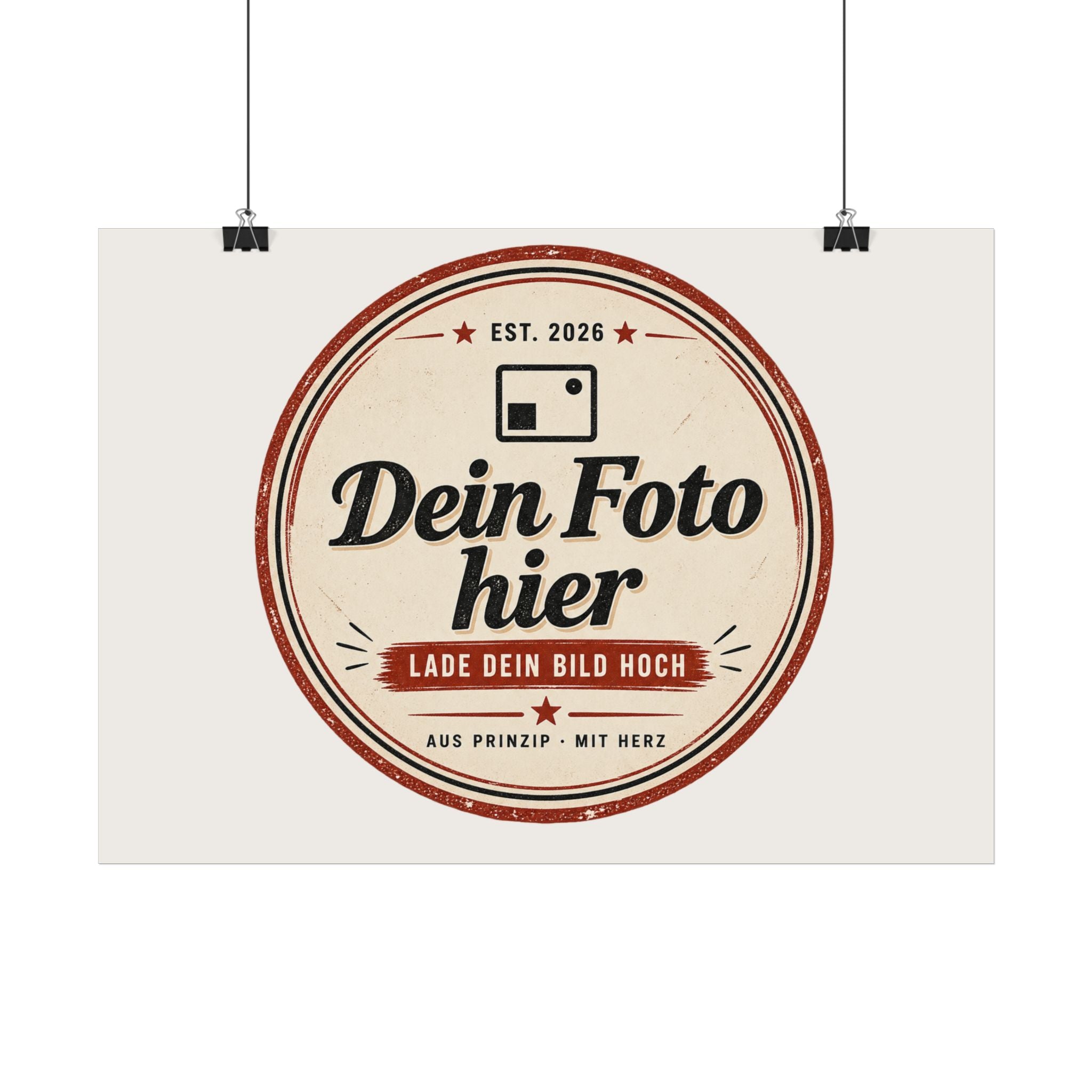 Personalise your poster with a photo – Design your own wall art and have it printed