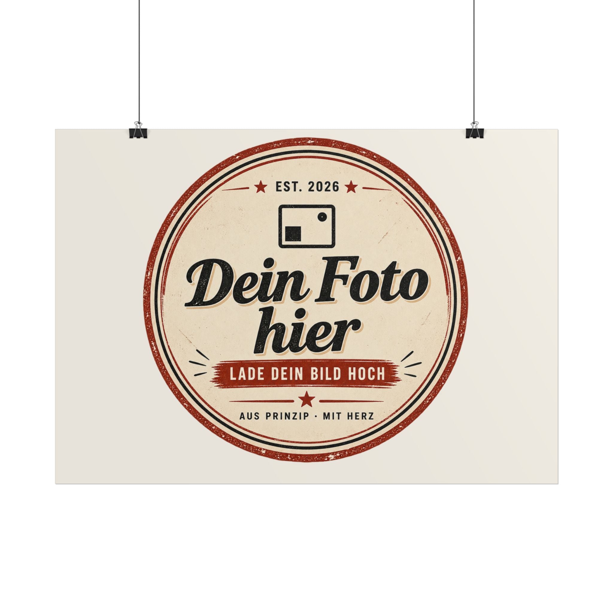 Personalise your poster with a photo – Design your own wall art and have it printed