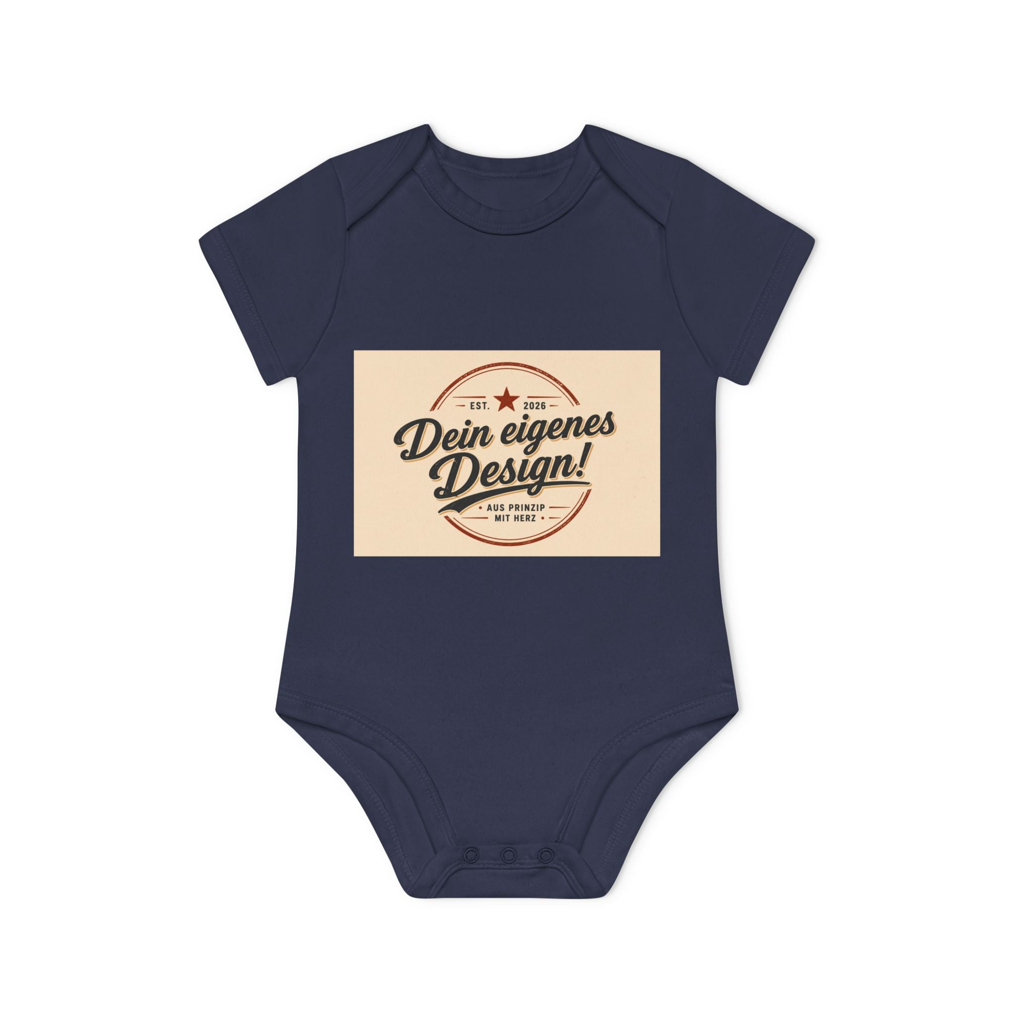Organic Baby Bodysuit — Customizable "Dein eigenes Design" Infant Onesie