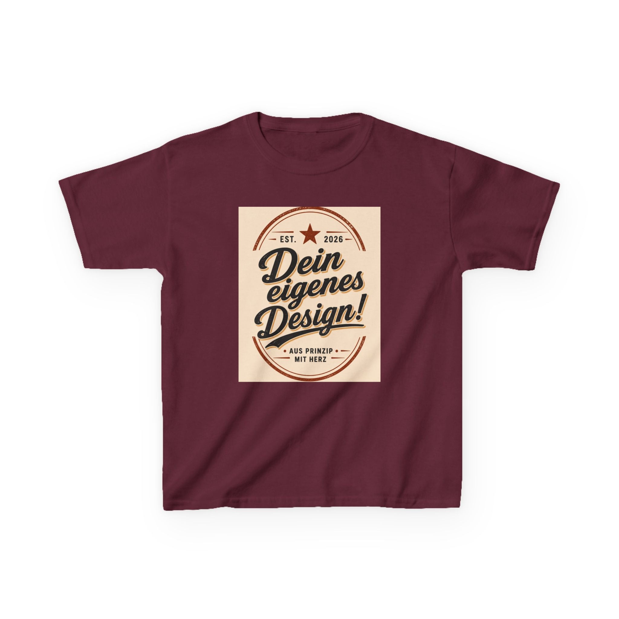 Kids T‑Shirt — "Dein eigenes Design!" Vintage Badge Graphic