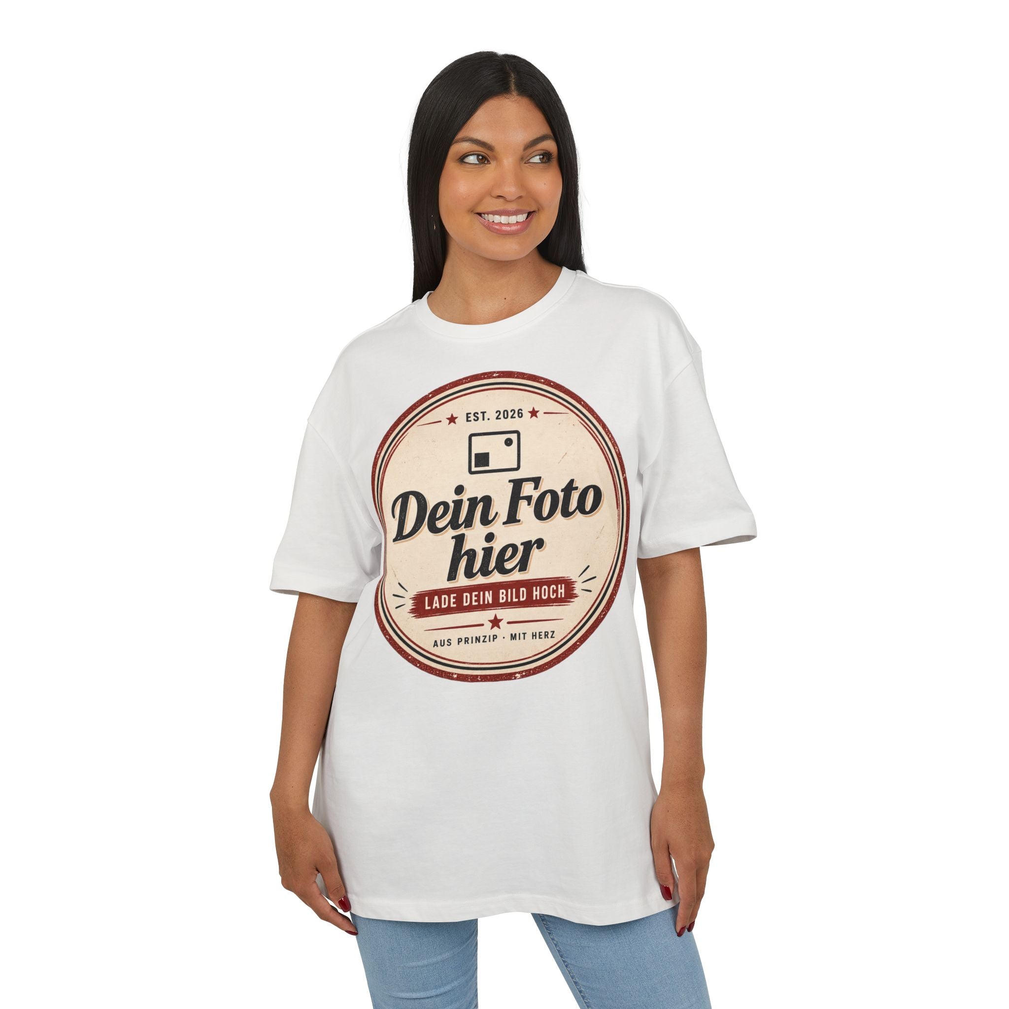 Oversize T-shirt personalized with photo - Design your own oversized shirt