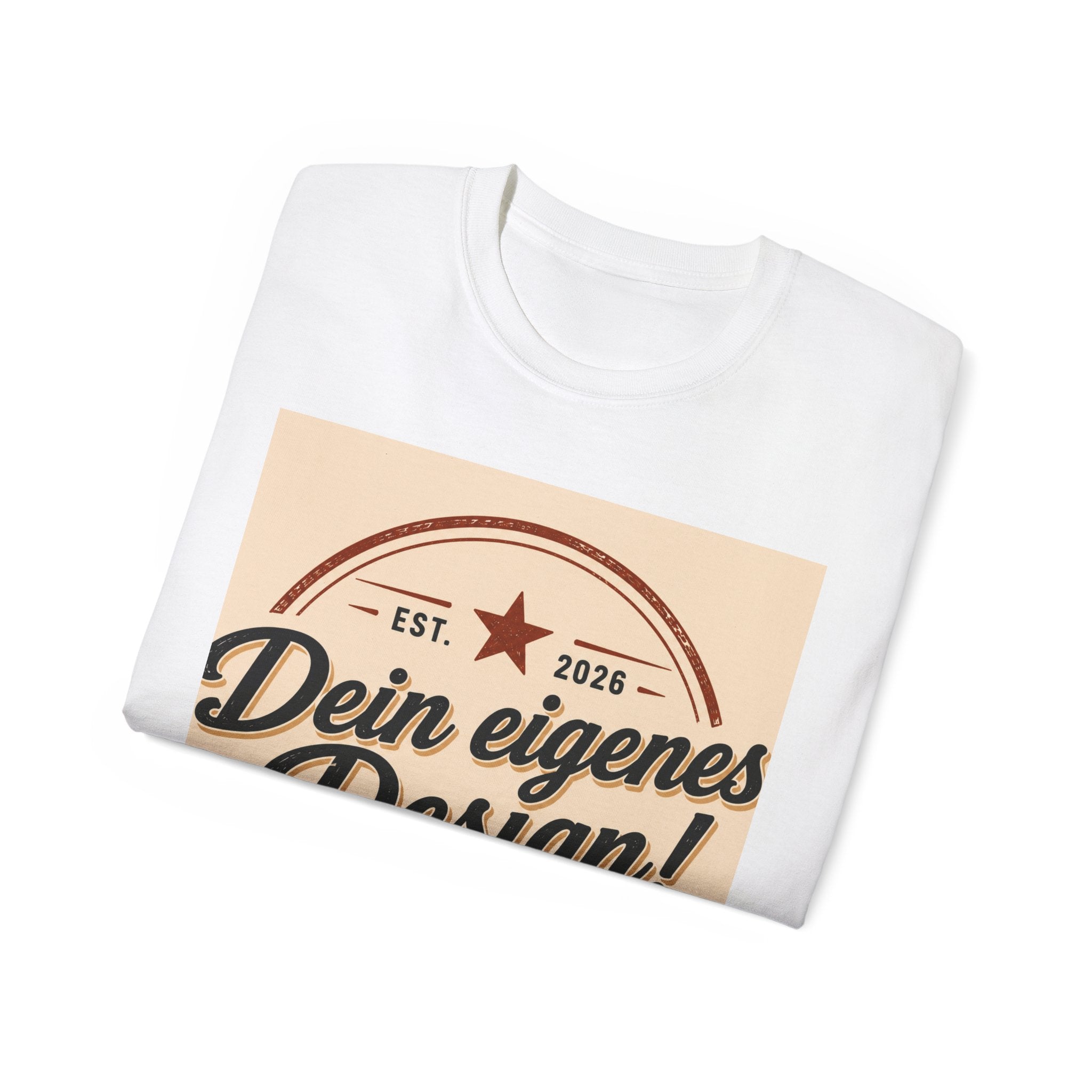 Vintage Badge T‑Shirt — "Dein eigenes Design!" Graphic Tee