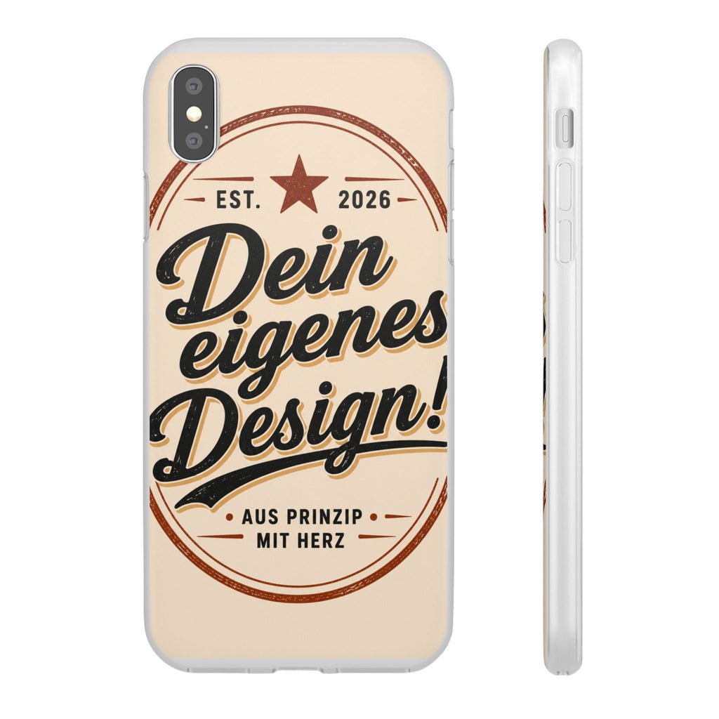 Phone Case — "Dein eigenes Design" Vintage Script Personalized Protective Case