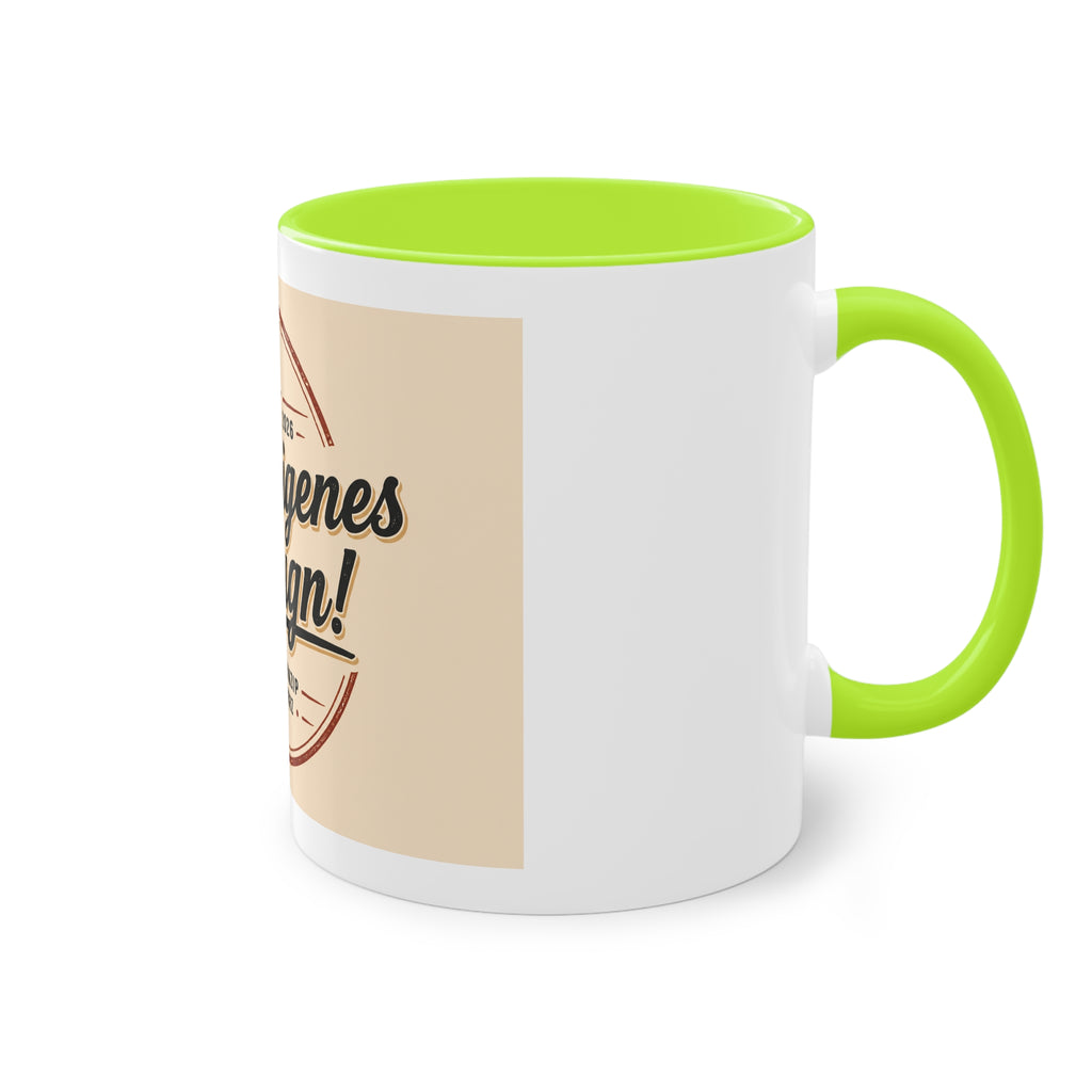 Personalized Two-Tone Coffee Mug — "Dein eigenes Design!" 11oz