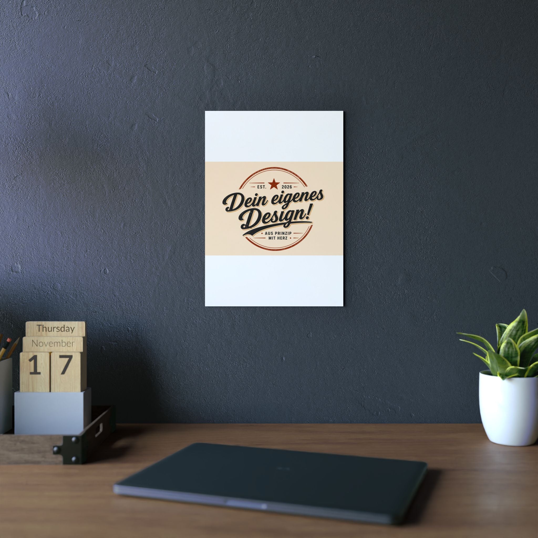 Custom Aluminum Wall Panel — "Dein eigenes Design!" Personalized Metal Sign